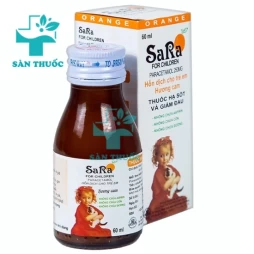 Sara for children 60ml (hương cam)- Thuốc giảm đau hạ sốt cho trẻ